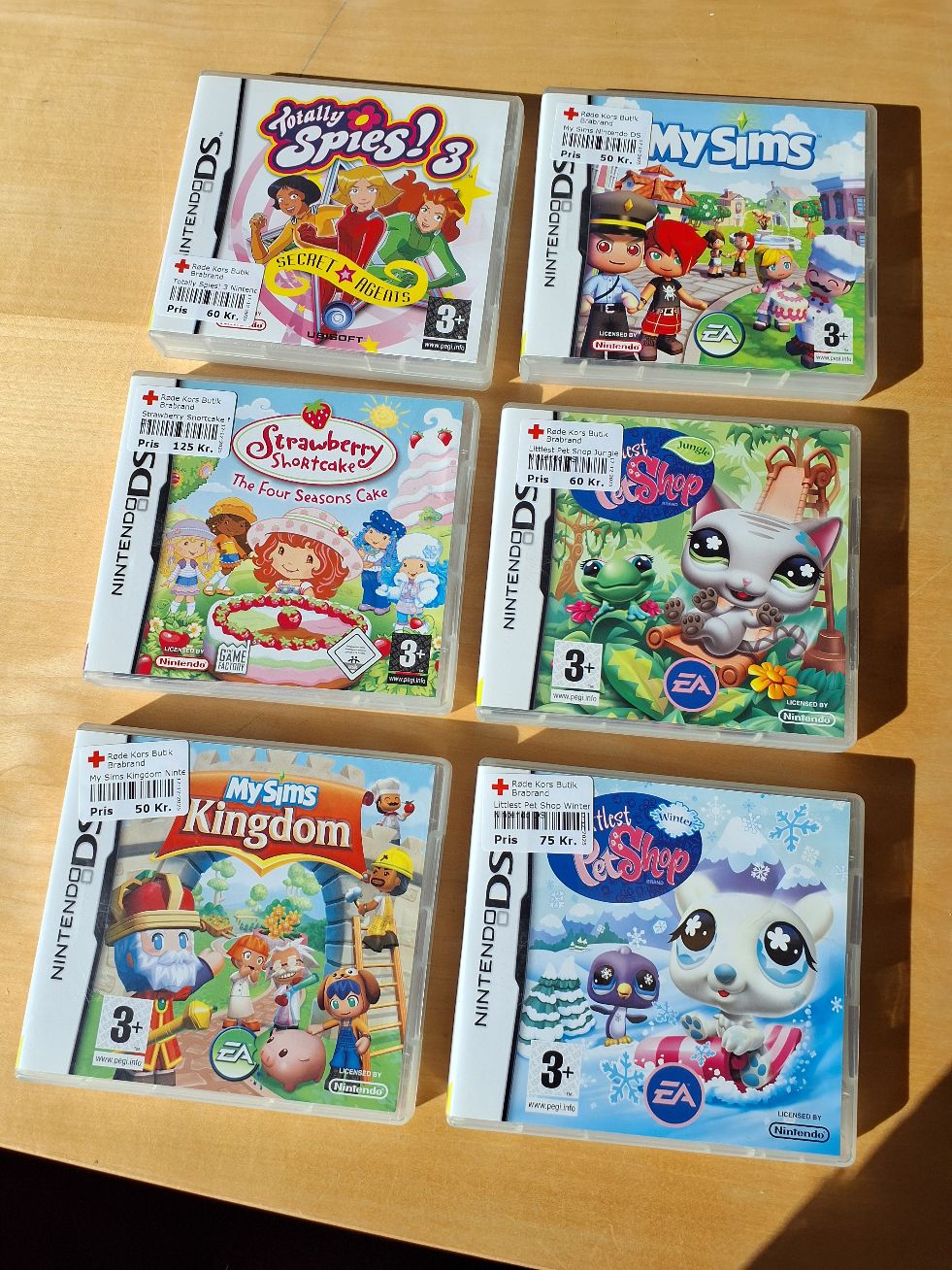 Brugte spil til Nintendo DS-konsollen